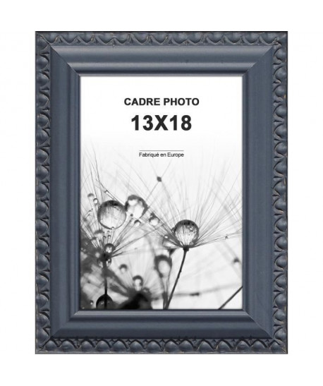 Cadre photo Romantique  13x18  Gris  Moulure  32x1mm