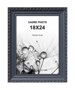 Cadre photo Romantique  18x24  Gris  Moulure 32x18mm