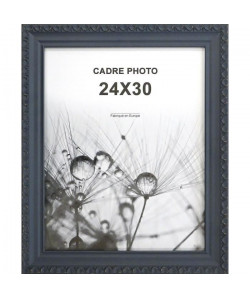 Cadre photo Romantique  24x30  Gris  Moulure 32x18mm