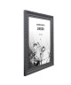 Cadre photo Romantique  24x30  Gris  Moulure 32x18mm