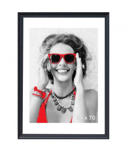 Cadre photo Romantique  50x70  Gris  Moulure 32x18mm