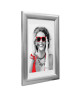 Cadre photo Athenes  21x29,7  Argent strié  Moulure 30x12mm