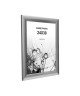 Cadre photo Athenes  24x30  Argent strié  Moulure 30x12mm