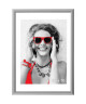 Cadre photo Athenes  50x70  Argent strié  Moulure 30x12mm