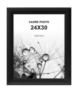 Cadre photo Athenes  24x30  Noir  Moulure 30x12mm