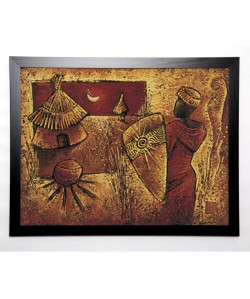 VITAL ISABELLE Image encadrée De l\'autre coté 67x87 cm Marron