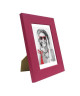 SATIN Cadre photo MDF 10x15 cm Magenta satiné