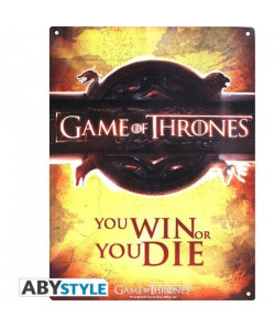 Plaque métal Game Of Thrones : Opening logo