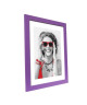 SATIN Cadre photo MDF 30x40 cm Violet satiné