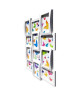 Lot de 12 cadres multivues  45x59 cm  MDF  Blanc