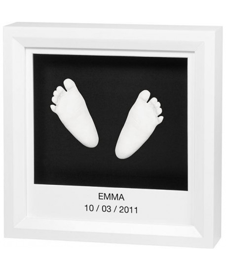 Baby Art MY LITTLE STEPS Blanc  cadre empreinte 3D