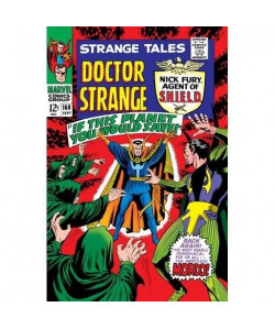 Couverture Comics Marvel en Métal Brossé Strange Tales 160 Format Comics