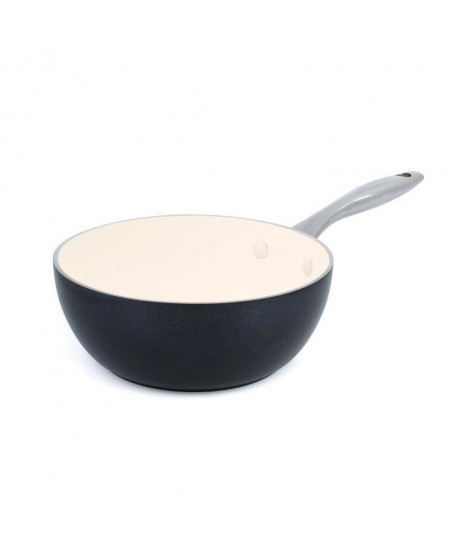 GREENPAN HERITAGE Casserole en céramique  Ř20 cm  Noir et Creme