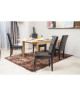 CROSS Lot de 2 Chaises de salle a manger  Simili marron  Contemporain  L 45 x P 42 cm