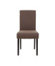 STRIP Lot de 2 chaises de salle a manger déhoussable  Tissu marron  Contemporain  L 44 x P 53 cm