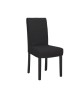 STRIP Lot de 2 Chaises de salle a manger déhoussable  Tissu noir  Contemporain  L 44 x P 53 cm