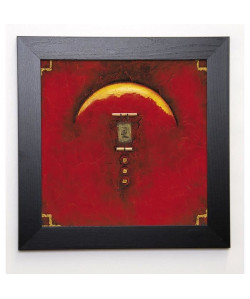 ARTHURE Image encadrée Suite bambou 37x37 cm Rouge