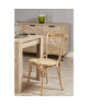 ROMANCE Lot de 4 chaises de salle a manger en bouleau massif  Bois naturel