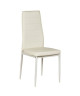 VOGUE Lot de 8 Chaises de salle a manger blanches