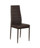 VOGUE Lot de 8 Chaises de salle a manger chocolat