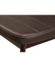 VOGUE Lot de 8 Chaises de salle a manger chocolat