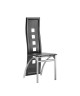 EIFFEL Lot de 2 chaises de salle a manger  Simili gris  Style contemporain  L 50 x P 53 cm