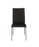 FINLANDEK Lot de 2 chaises de salle a manger en tissu noir  Style contemporain  L 45 x P 52 cm  JURMO