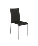 FINLANDEK Lot de 2 chaises de salle a manger en tissu noir  Style contemporain  L 45 x P 52 cm  JURMO