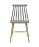 FINLANDEK Lot de 2 chaises de salle a manger KATTY  Gris  Style scandinave