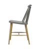 FINLANDEK Lot de 2 chaises de salle a manger KATTY  Gris  Style scandinave