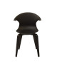 ICON Lot de 4 chaises de salle a manger  Noir  Style contemporain  L 54 x P 50 cm