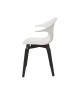 ICON Lot de 4 chaises de salle a manger  Blanc  Style contemporain  L 54 x P 50 cm