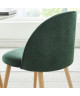 MACARON chaise de salle a manger  Tissu vert  Scandinave  L 50 x P 50 cm