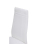 MAT Lot de 4 chaises de salle a manger  Simili blanc  Style contemporain  L 39 x P 40 cm