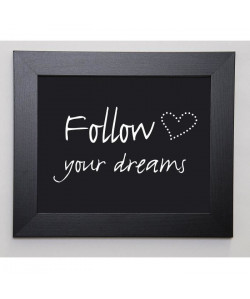 BRAUN STUDIO Image encadrée Follow Dreams 31x37 cm Noir