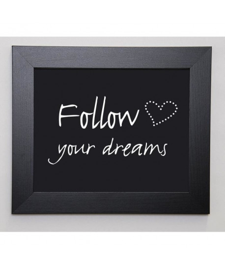 BRAUN STUDIO Image encadrée Follow Dreams 31x37 cm Noir