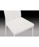 SAM Lot de 6 chaises de salle a manger en simili blanc  Style contemporain  L 50 x P 44 cm