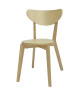 SMILEY Chaise de salle a manger en bois coloris bois naturel  Scandinave  L 37,5 x P 39,5 cm