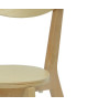 SMILEY Chaise de salle a manger en bois coloris bois naturel  Scandinave  L 37,5 x P 39,5 cm