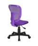 FLYINGO Chaise de bureau  Tissu maille violet  Style classique  L 47 x P 40 cm