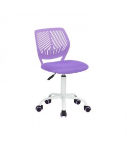 CARNA Chaise de bureau  Tissu maille violet  Style contemporain  L 40 x P 44 cm