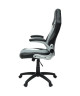 ANDRY Fauteuil de bureau  Simili PU  noir, gris et blanc  Contemporain  L 73 x P 72 cm