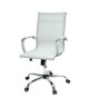 LAW Chaise de bureau  Tissu blanc  Style contemporain  L 57 x P 77 cm