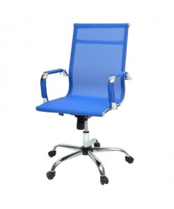 LAW Chaise de bureau  Tissu bleu  Style contemporain  L 57 x P 77 cm