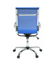 LAW Chaise de bureau  Tissu bleu  Style contemporain  L 57 x P 77 cm