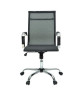 LAW Chaise de bureau  Tissu noir  Style contemporain  L 57 x P 77 cm