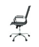 LAW Chaise de bureau  Tissu noir  Style contemporain  L 57 x P 77 cm