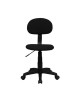 PENCIL Chaise de bureau  Tissu noir  Style contemporain  L 40 x P 52 cm