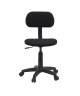 PIKTO Chaise de bureau dactylo  Style classique  Tissu Noir  L 47 x P 48 cm