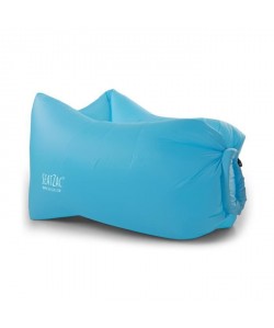 SEATZAC Fauteuil gonflable en polyester avec Light Kit Led  100x70x80cm  Bleu